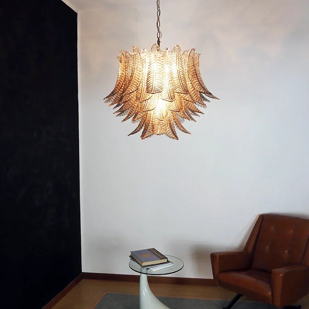 Murano Smoked Ferns Glass Chandelier - view 2