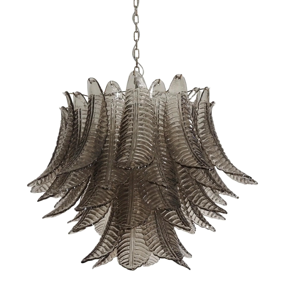 Murano Smoked Ferns Glass Chandelier - view 19