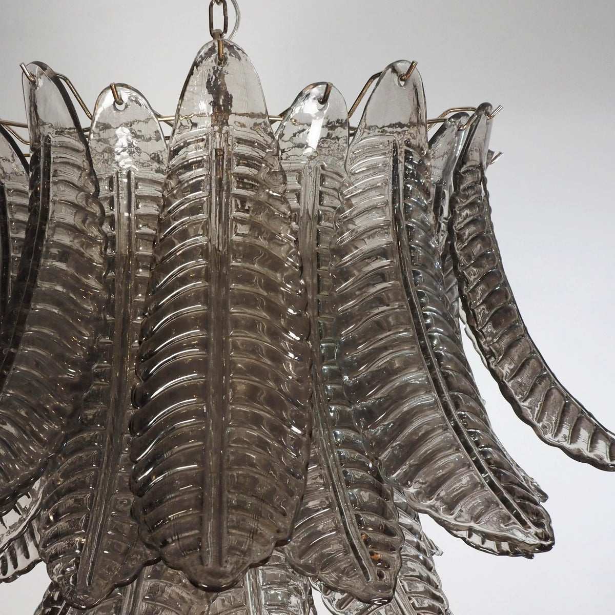 Murano Smoked Ferns Glass Chandelier - view 13