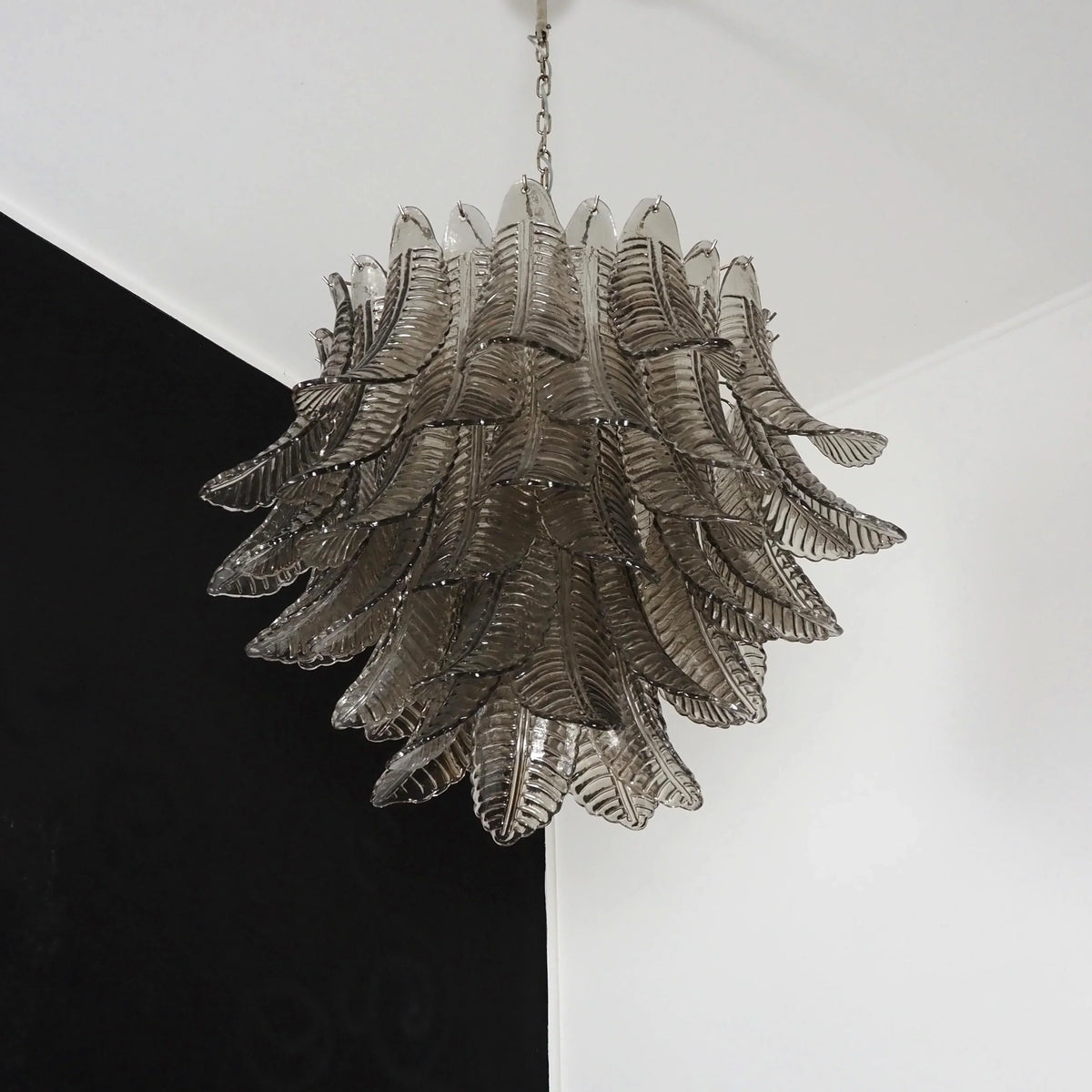 Murano Smoked Ferns Glass Chandelier - view 9