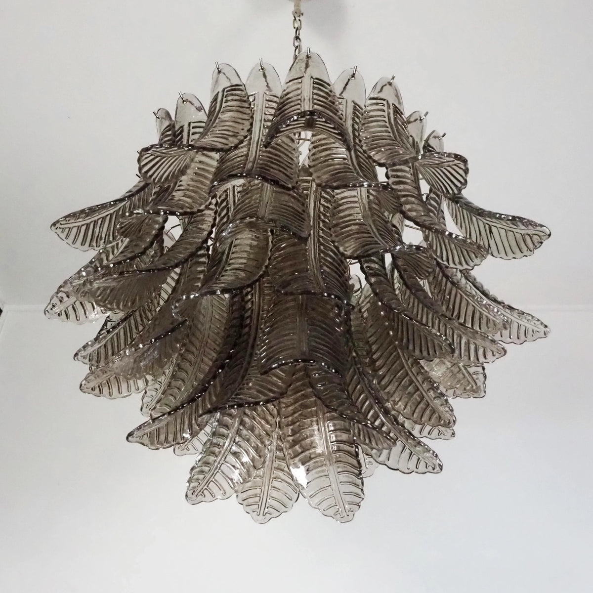Murano Smoked Ferns Glass Chandelier - view 11