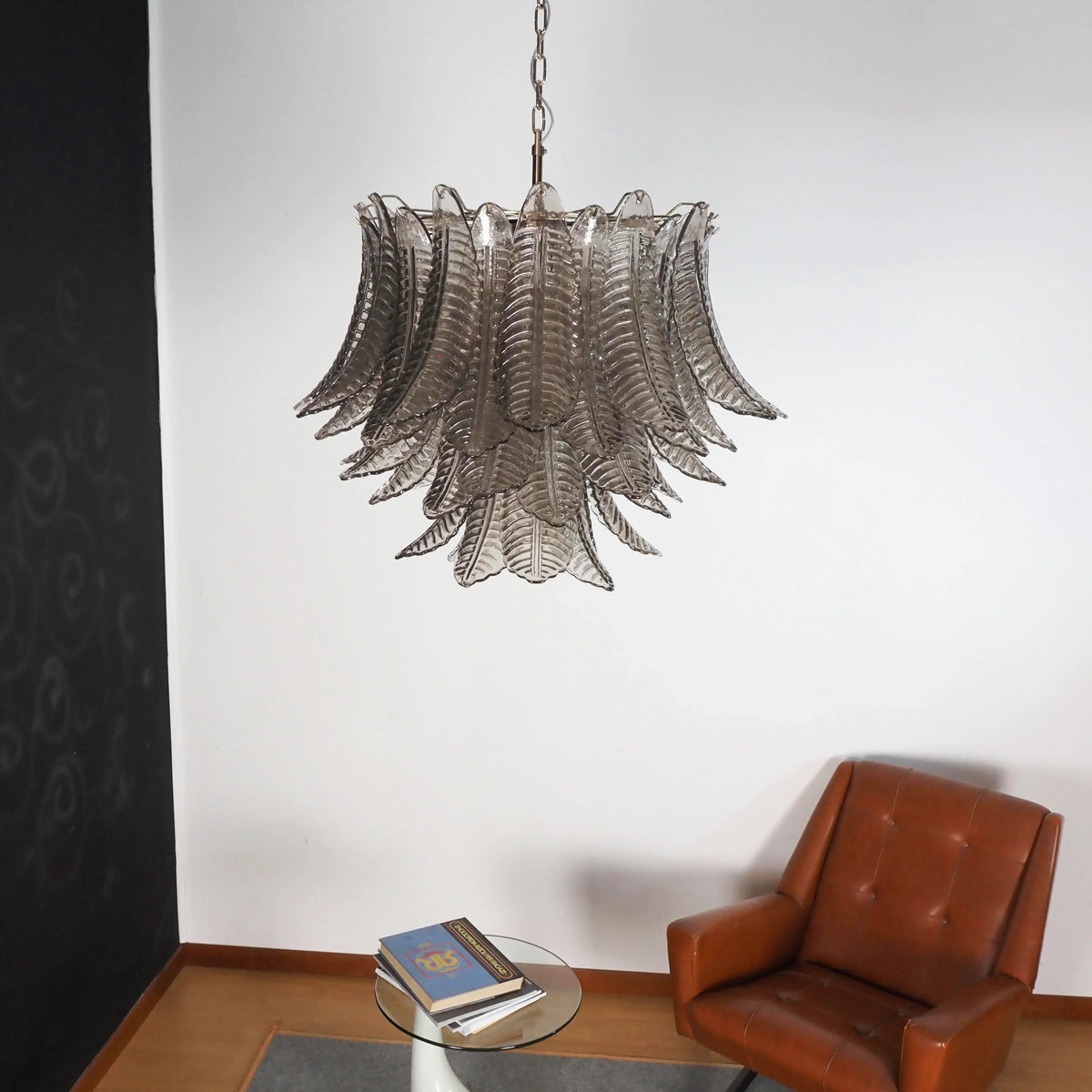 Murano Smoked Ferns Glass Chandelier - view 3