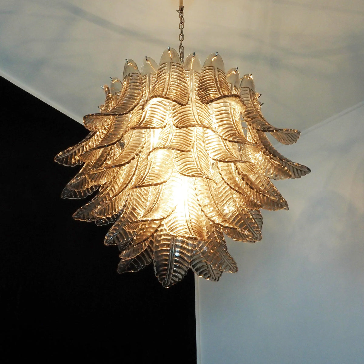 Murano Smoked Ferns Glass Chandelier - view 7