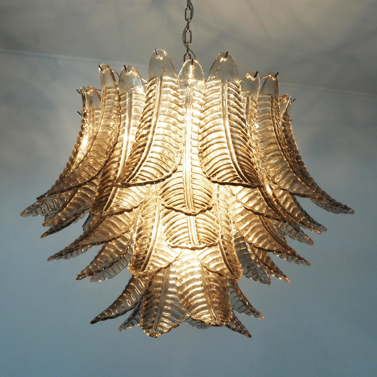 Murano Smoked Ferns Glass Chandelier - view 10