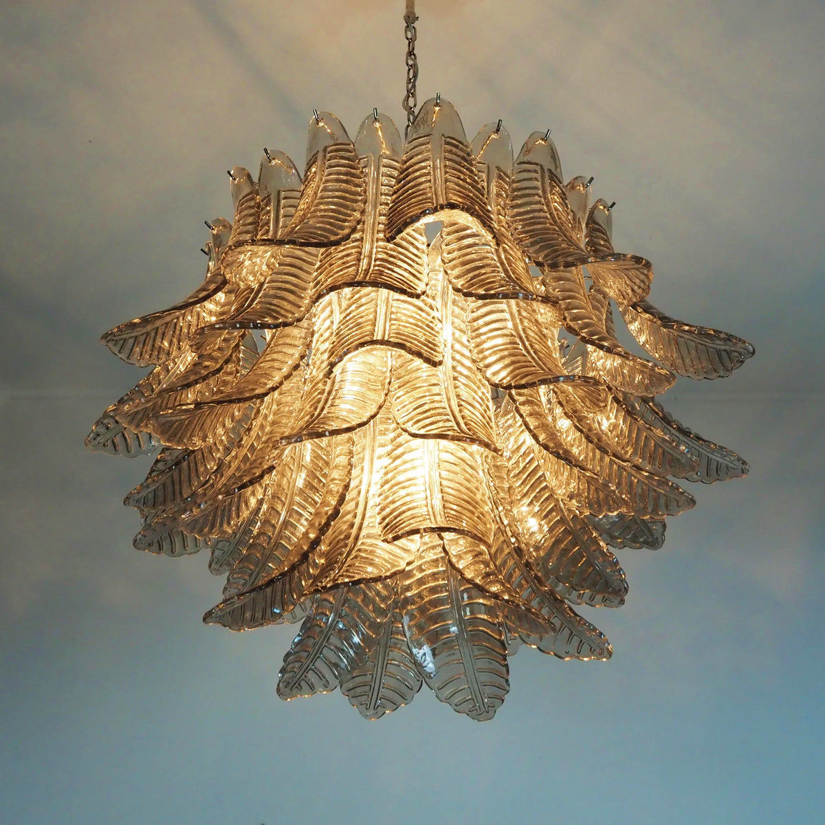 Murano Smoked Ferns Glass Chandelier - view 8