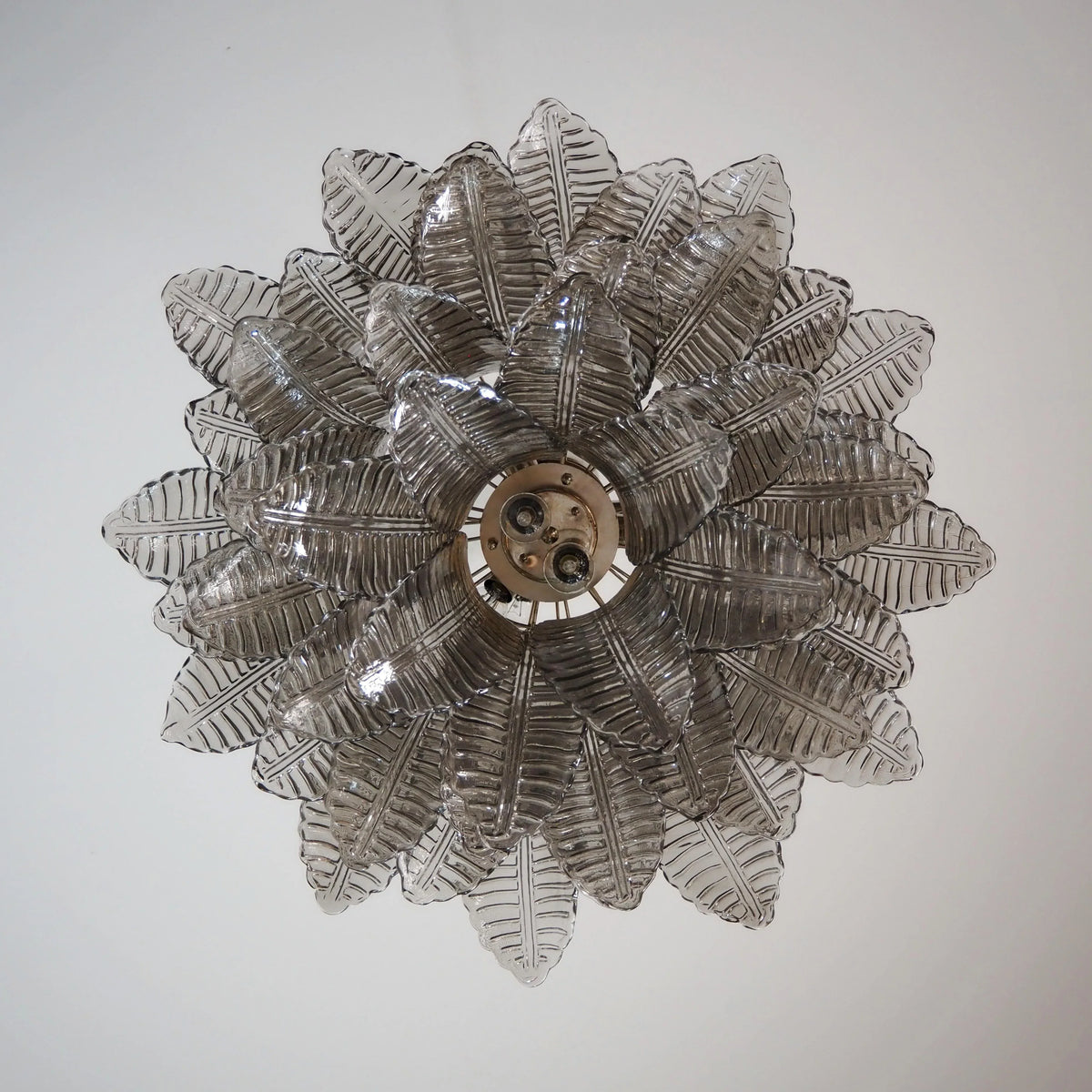 Murano Smoked Ferns Glass Chandelier - view 15