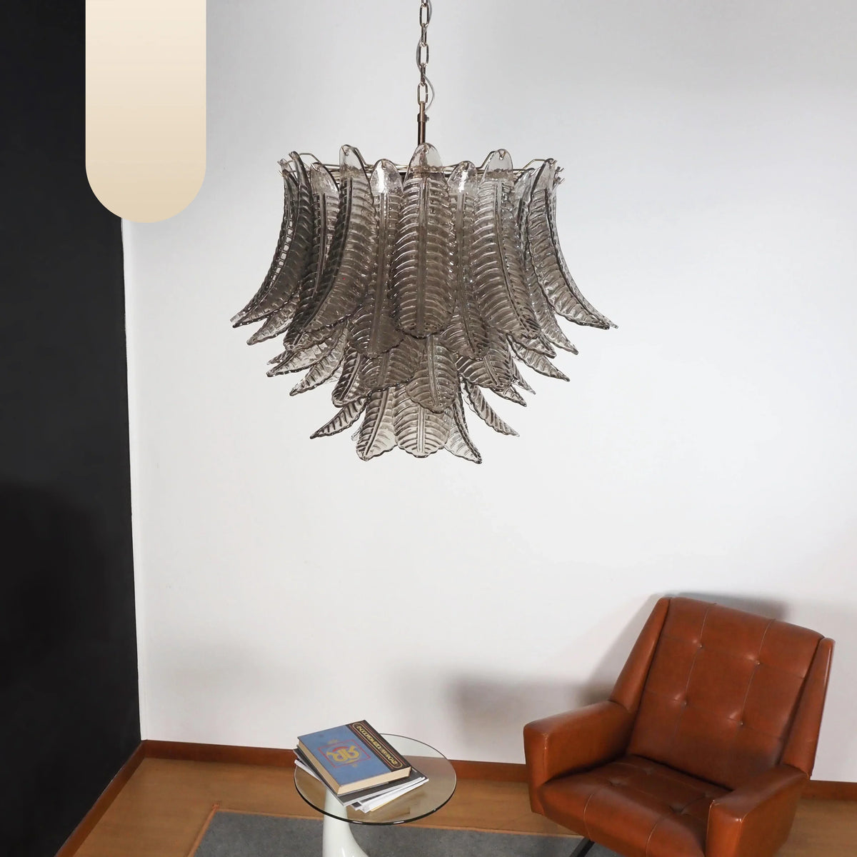 Murano Smoked Ferns Glass Chandelier - view 16