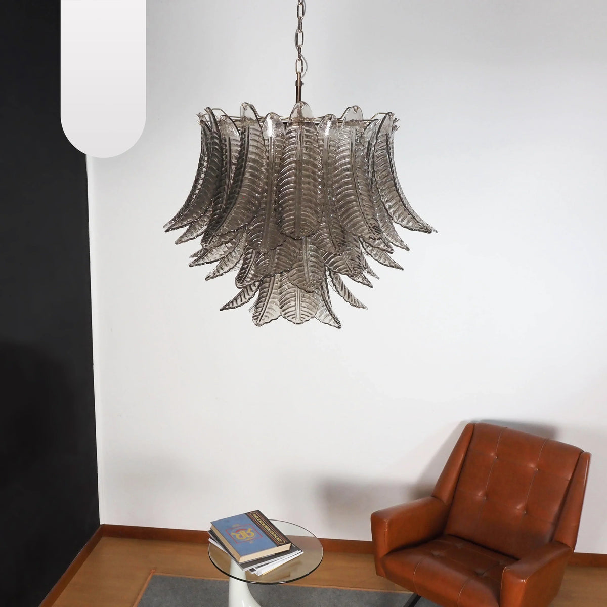 Murano Smoked Ferns Glass Chandelier - view 17