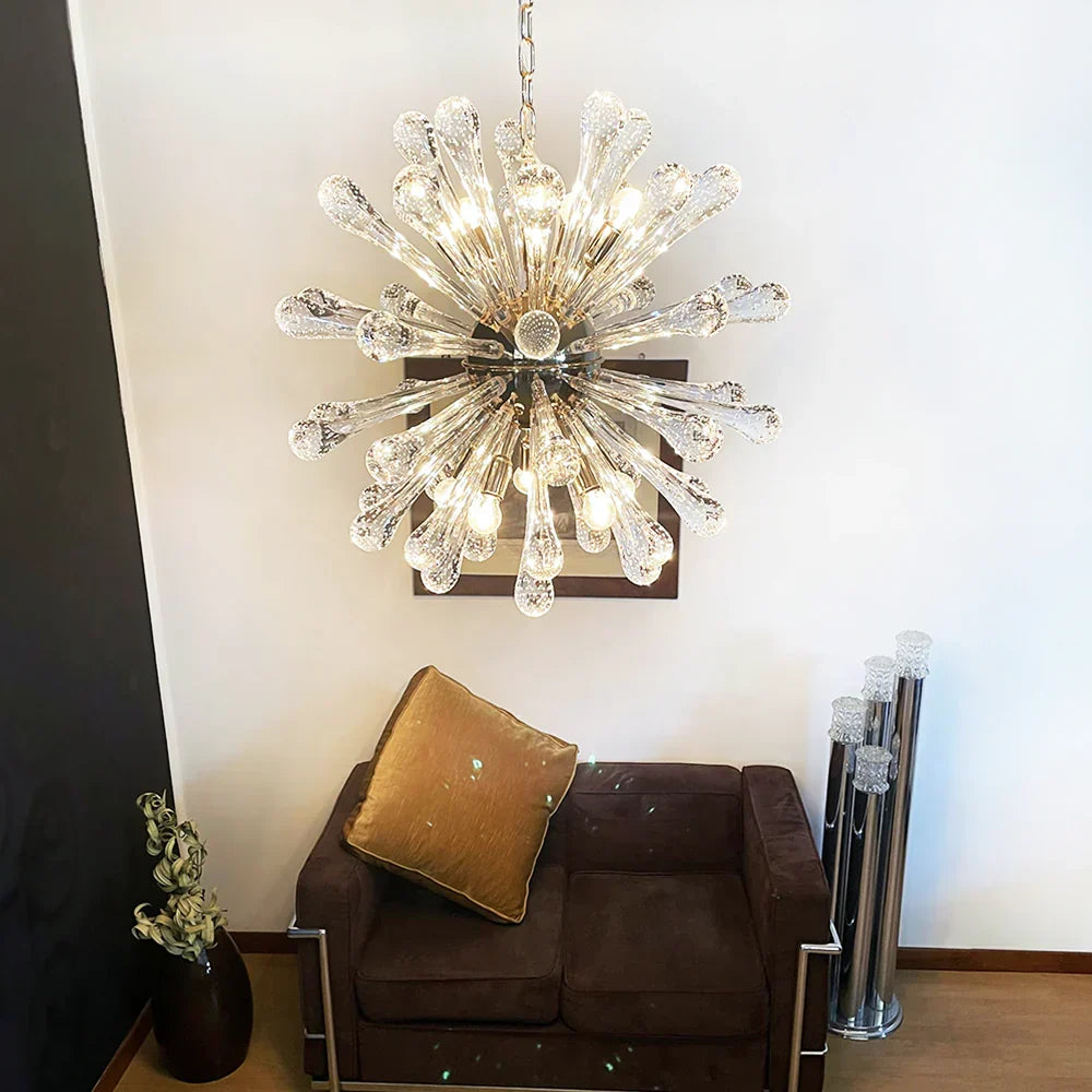 Vintage Murano Sputnik Glass Chandelier