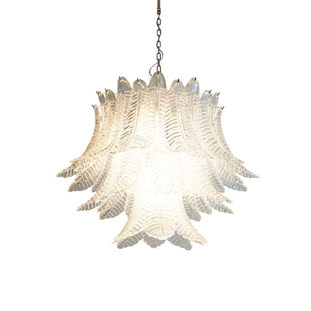 Murano Transparent Ferns Glass Chandelier - view 15