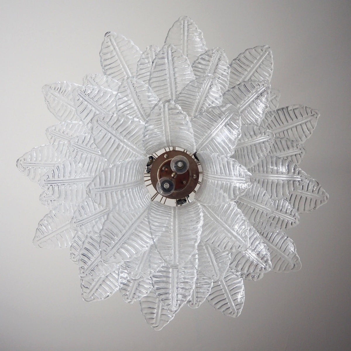 Murano Transparent Ferns Glass Chandelier - view 11