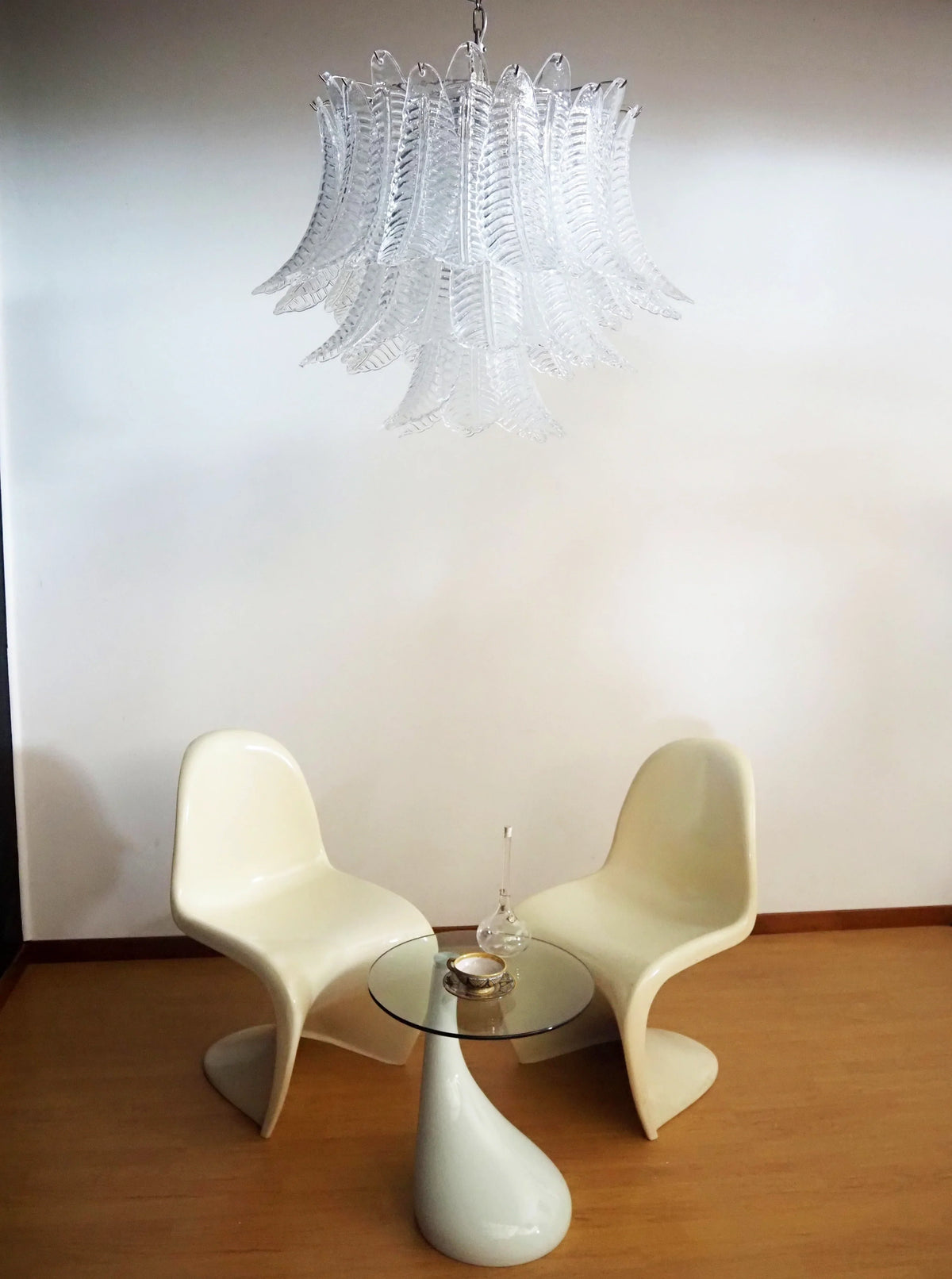 Murano Transparent Ferns Glass Chandelier - view 7