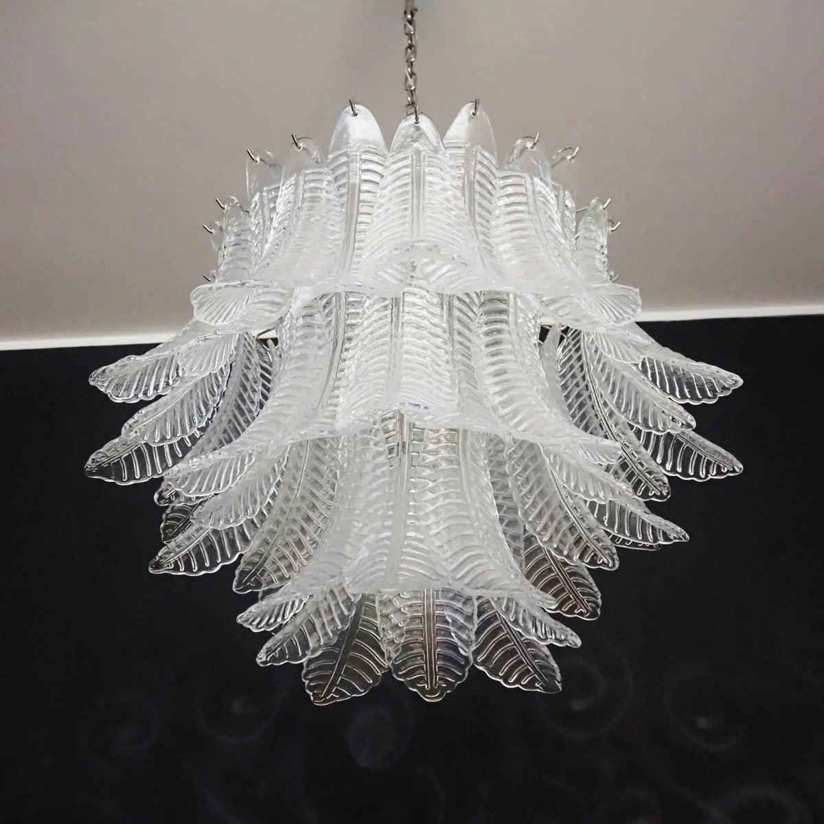 Murano Transparent Ferns Glass Chandelier - view 10