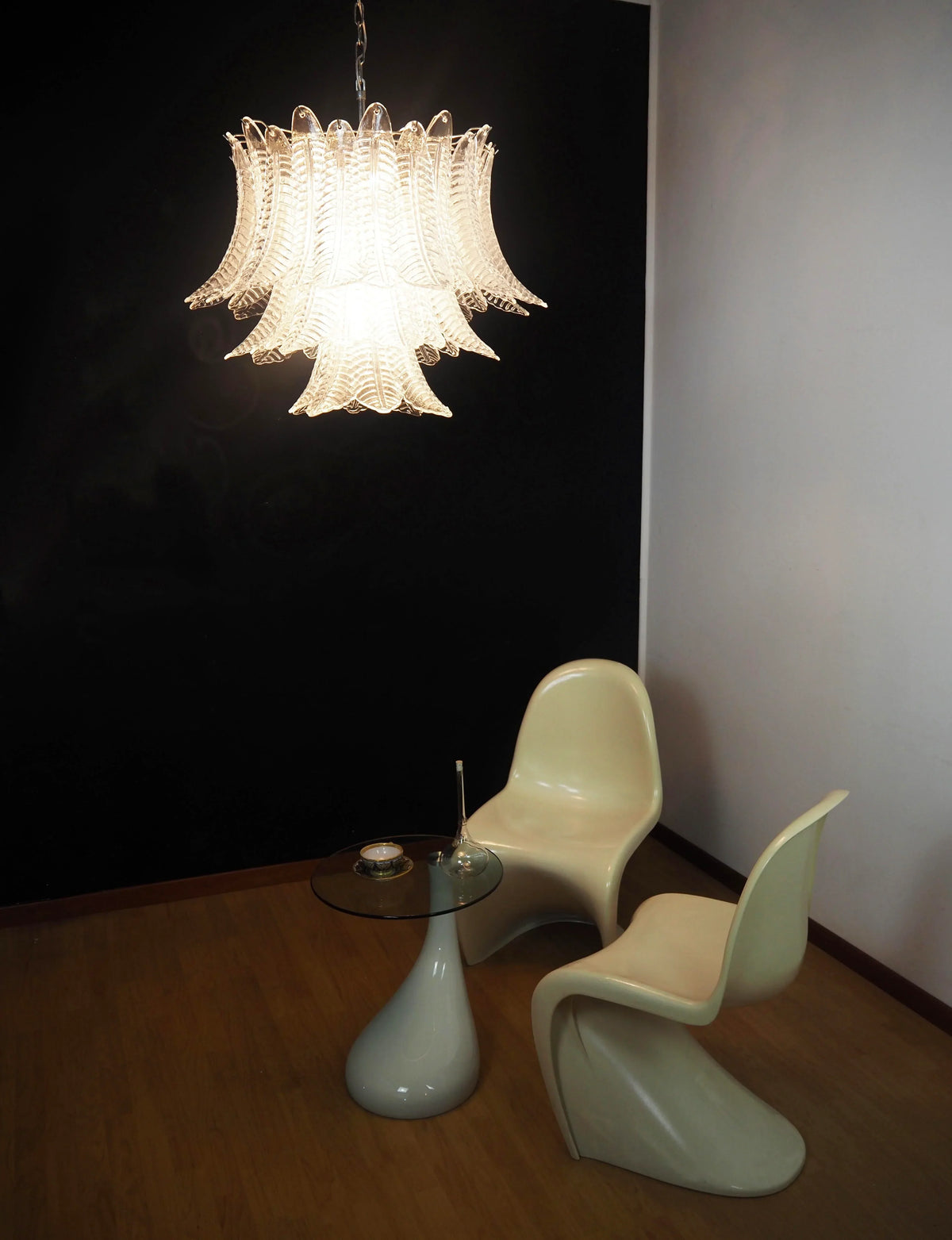 Murano Transparent Ferns Glass Chandelier - view 5