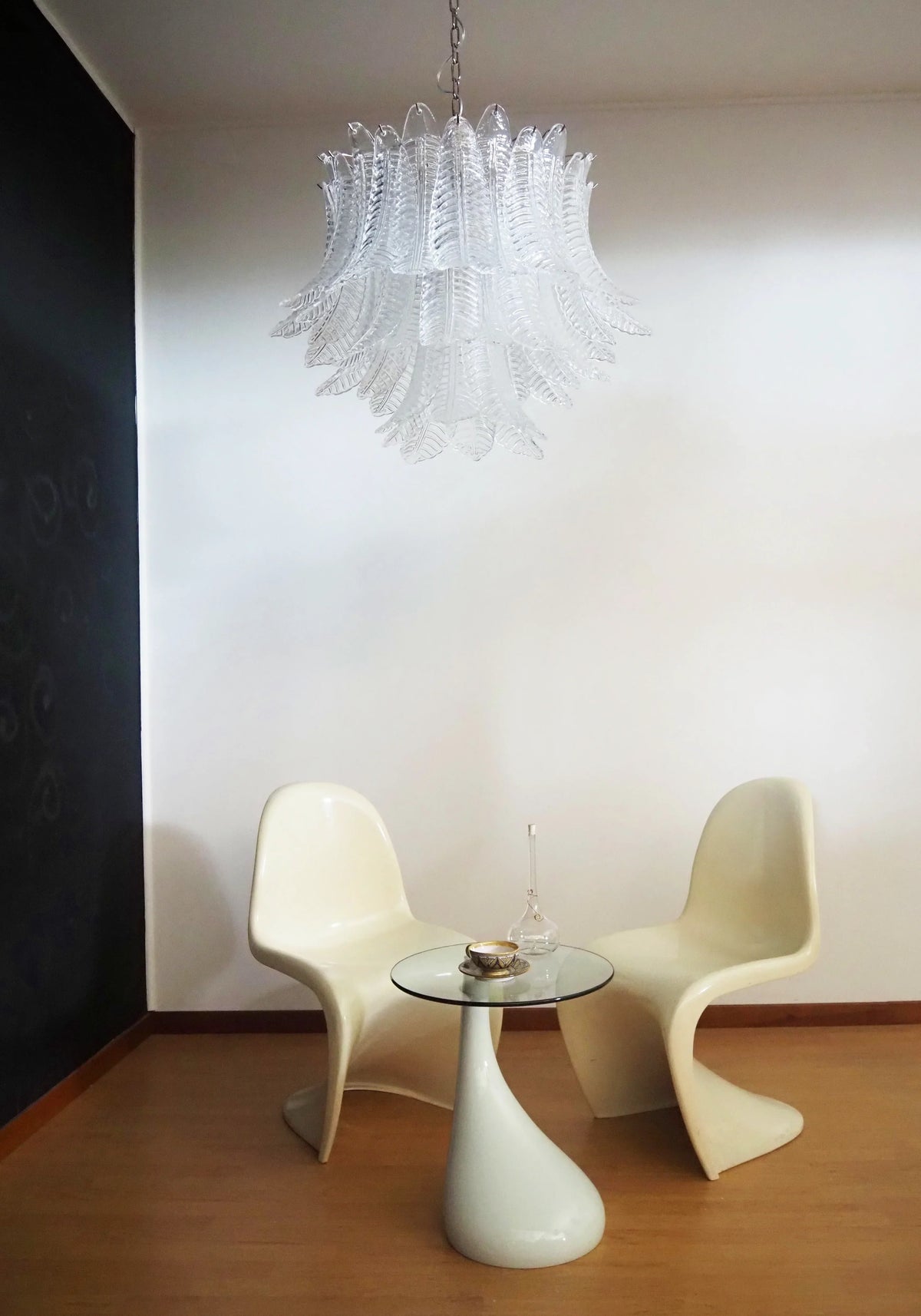 Murano Transparent Ferns Glass Chandelier - view 3