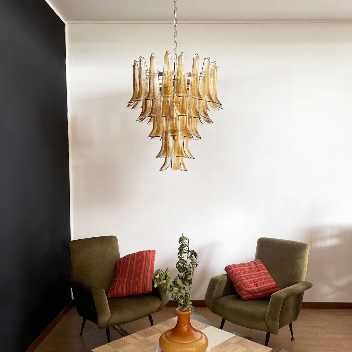 Amber Murano Glass Petals Chandelier - view 15