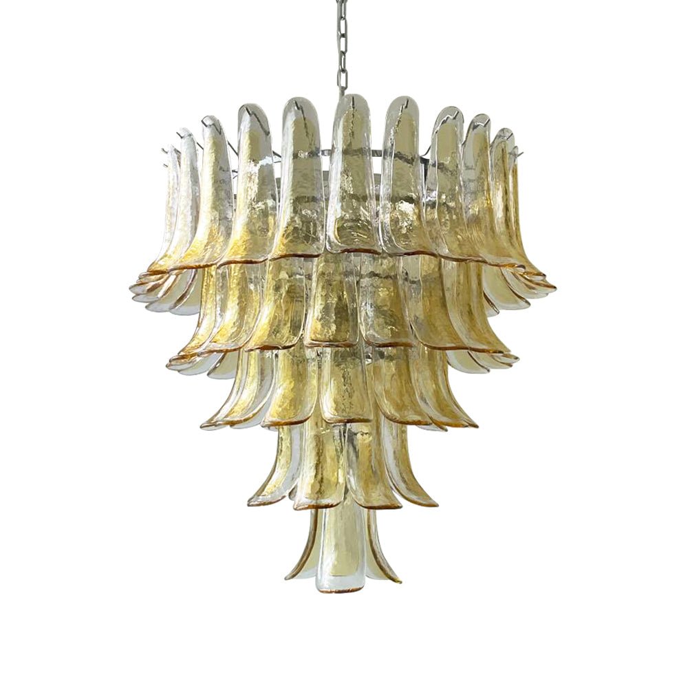 Amber Murano Glass Petals Chandelier - view 17