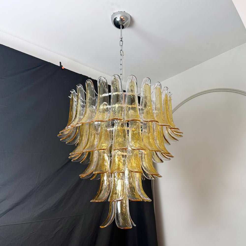 Amber Murano Glass Petals Chandelier - view 7
