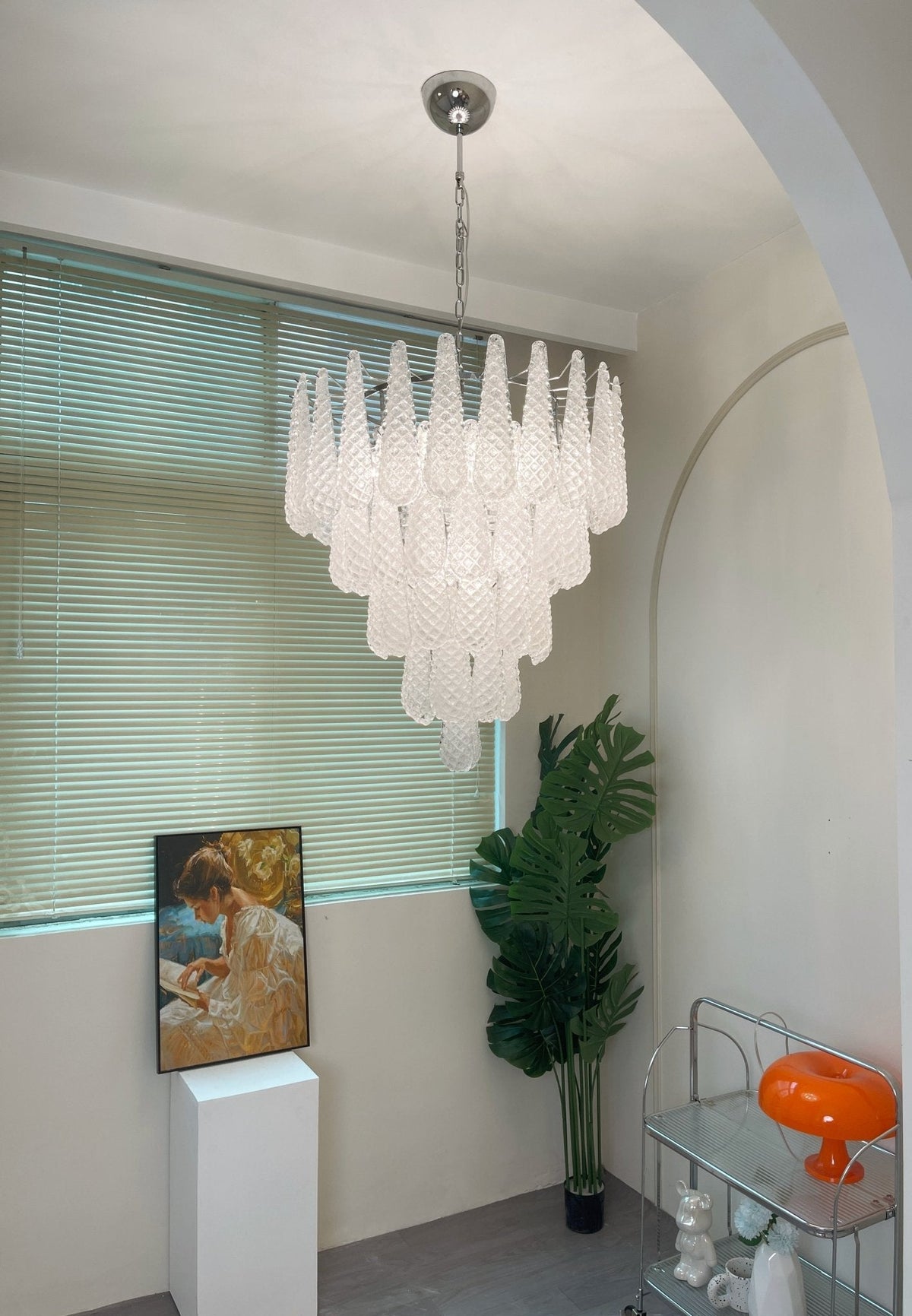 Murano Glass Dewdrop Chandelier