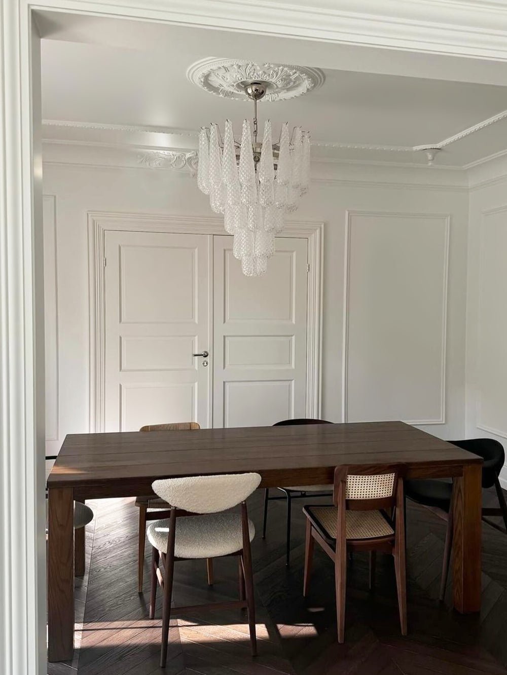 Murano Glass Droplet Chandelier