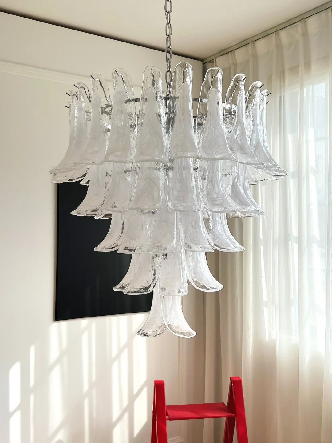 Murano Glass Petals Chandelier