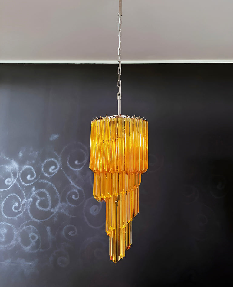 Murano Spiral Prism Glass Chandelier - view 7