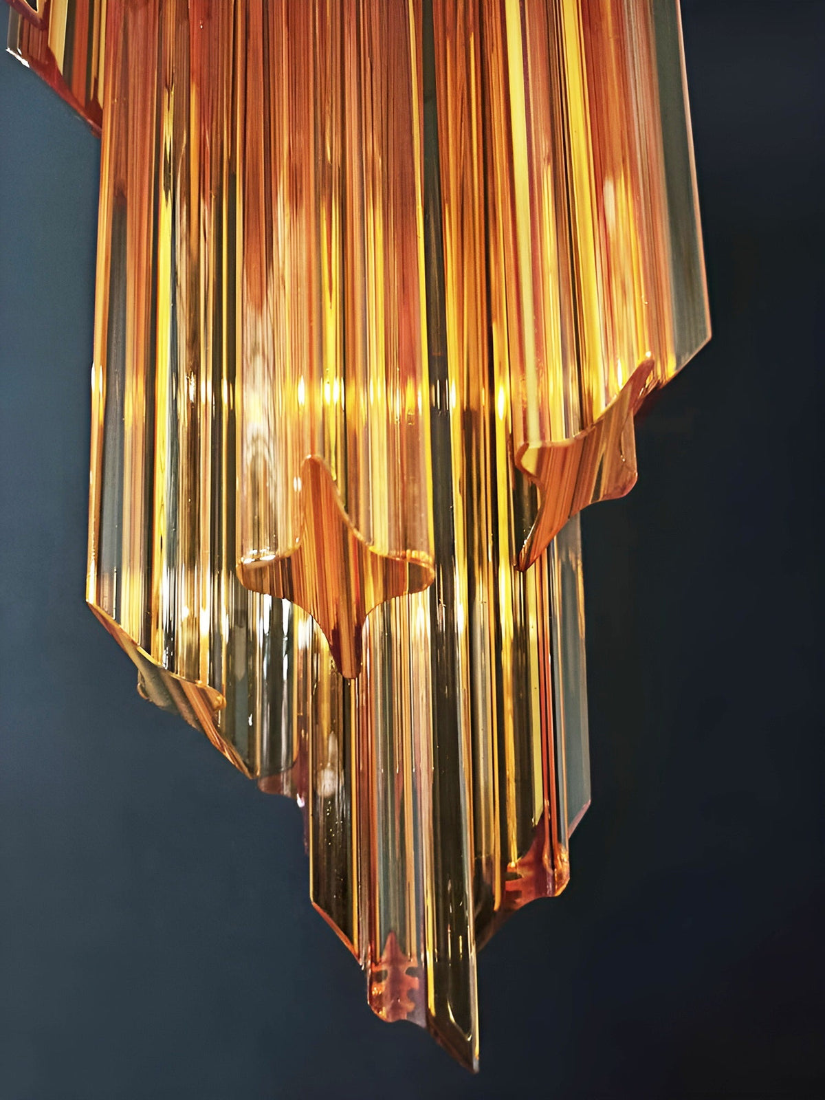 Murano Spiral Prism Glass Chandelier - view 10