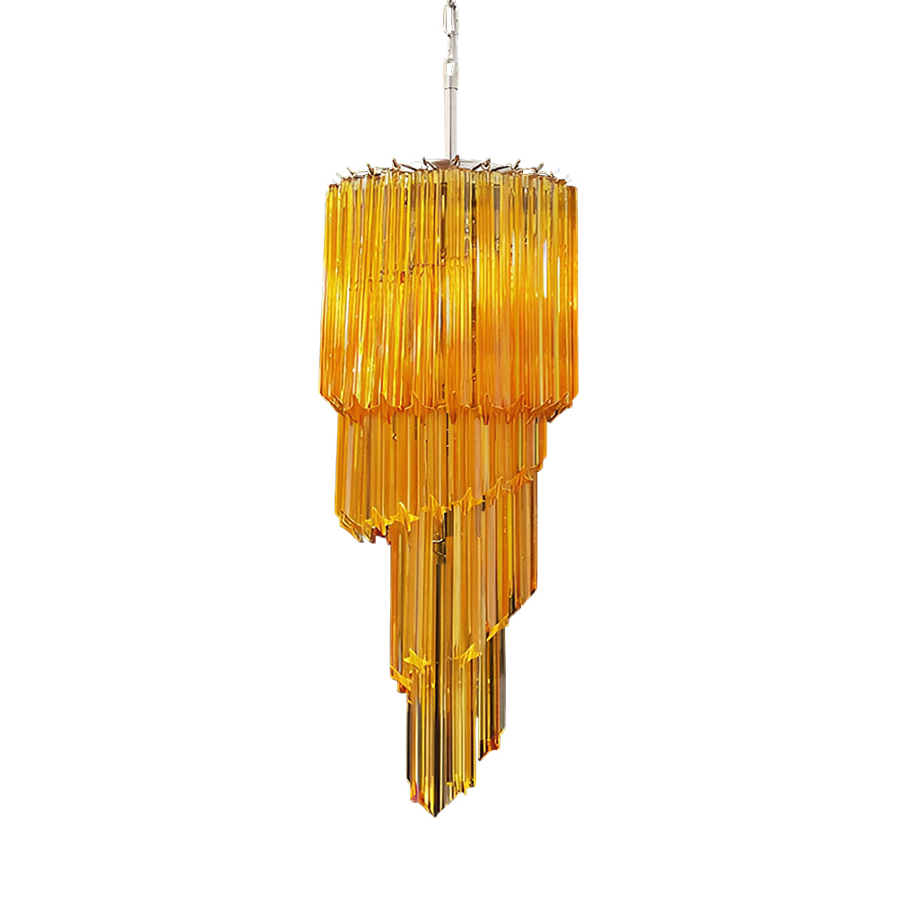 Murano Spiral Prism Glass Chandelier - view 33