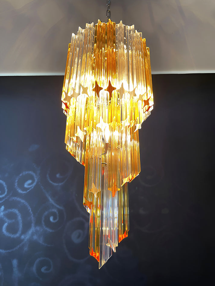 Murano Spiral Prism Glass Chandelier - view 51