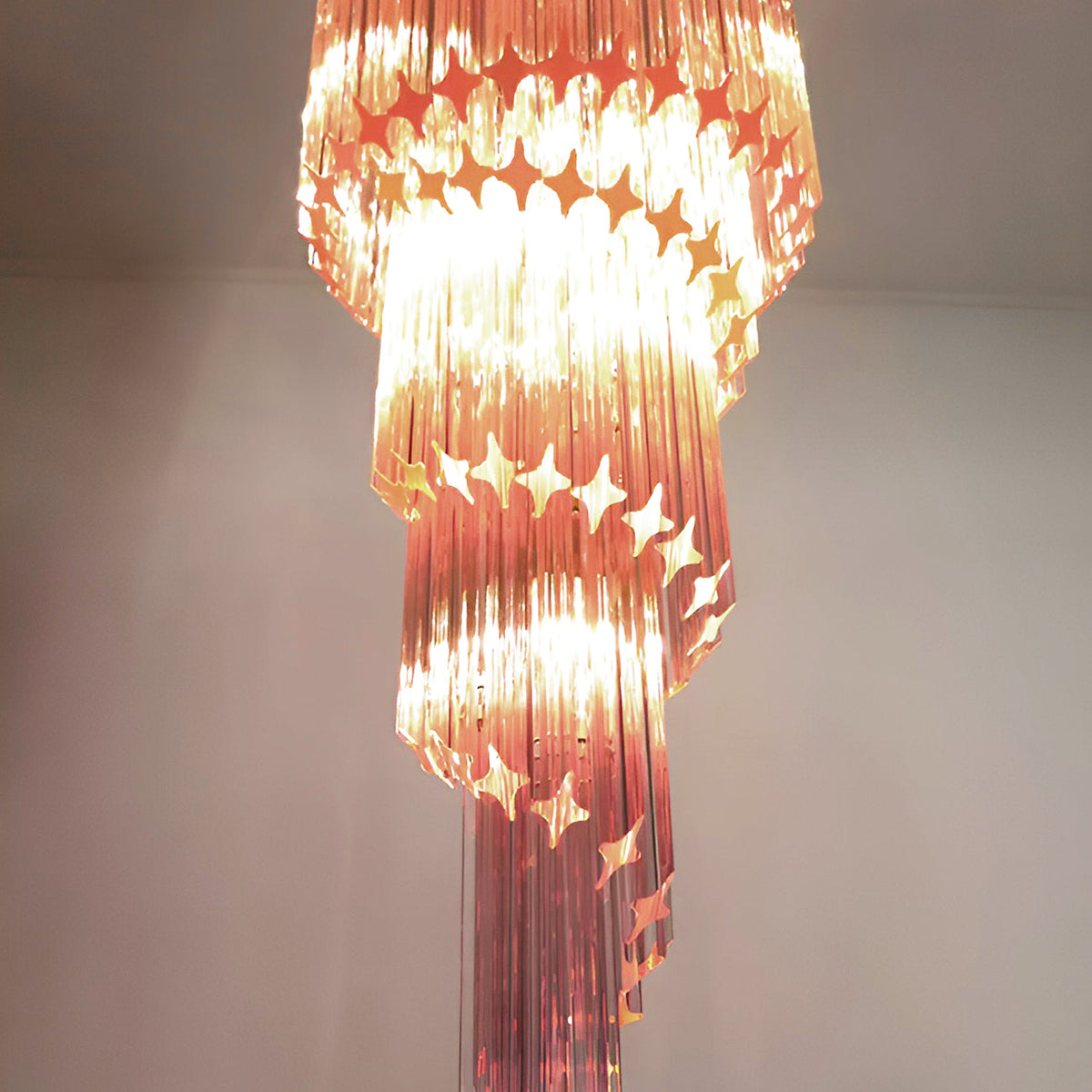 Murano Spiral Prism Glass Chandelier - view 60