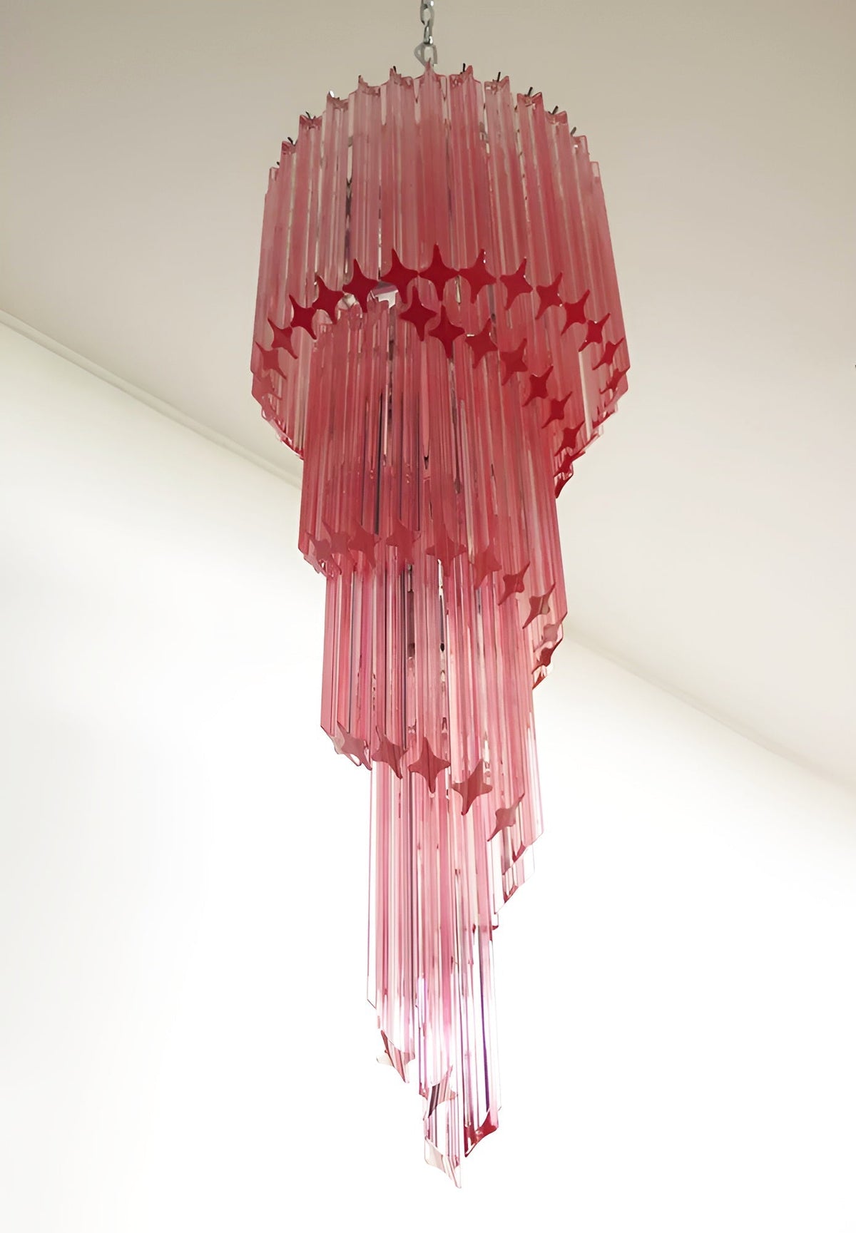 Murano Spiral Prism Glass Chandelier - view 72