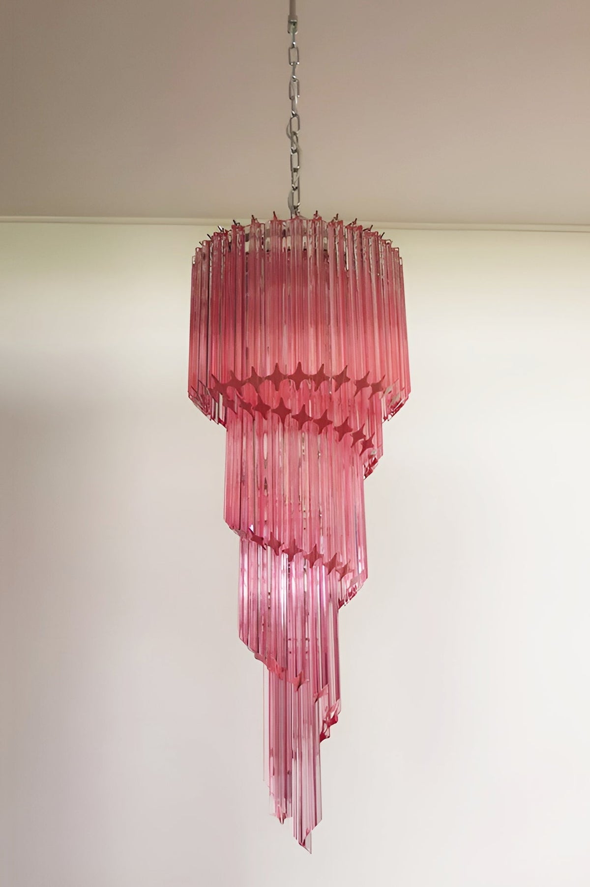 Murano Spiral Prism Glass Chandelier - view 3
