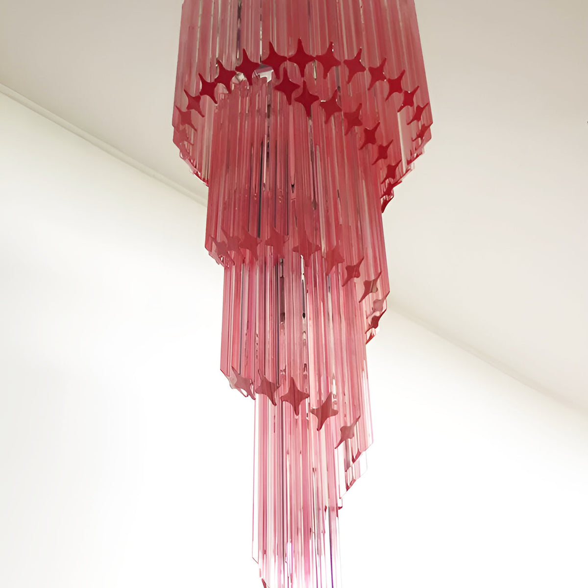 Murano Spiral Prism Glass Chandelier - view 57