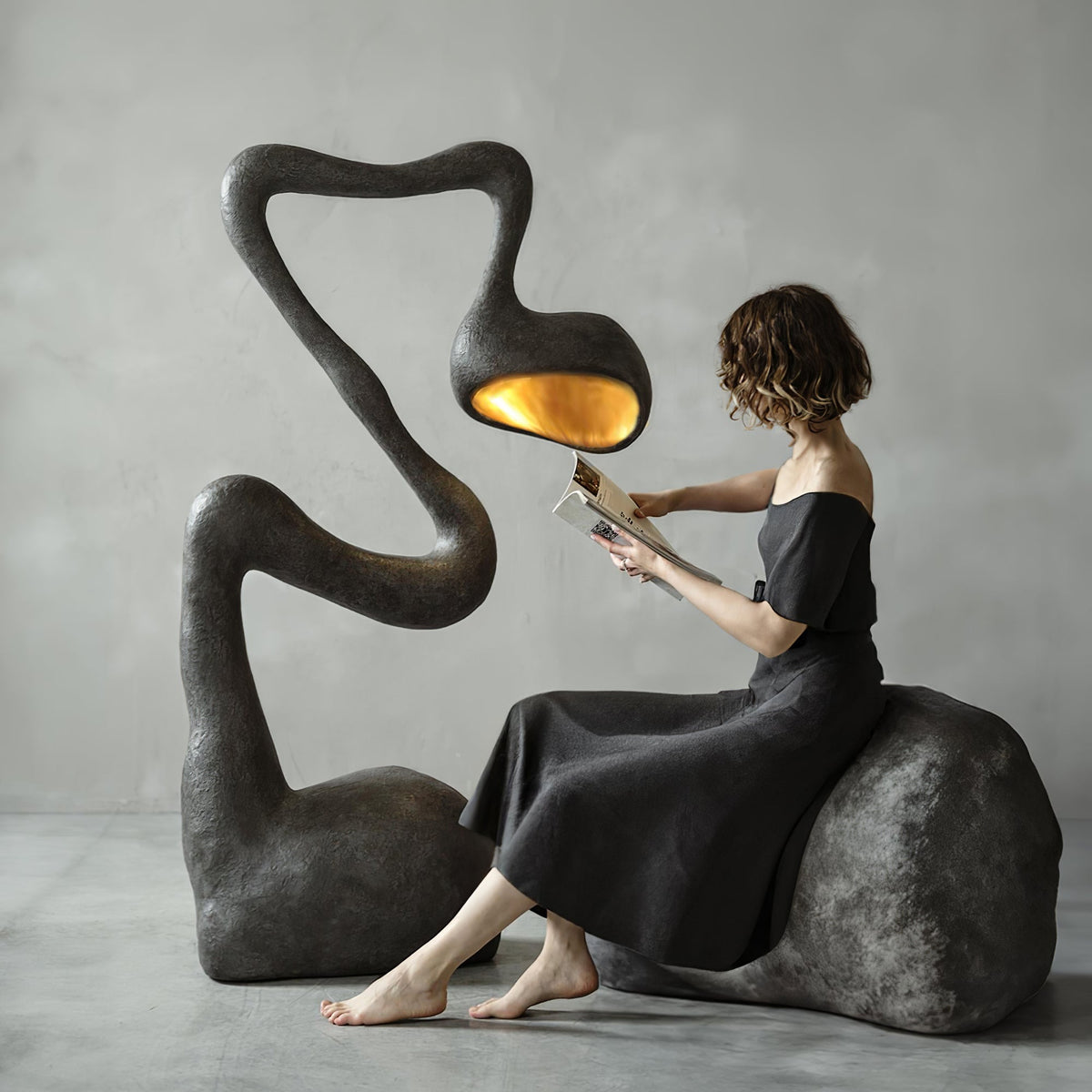 Myrrh Sculpture Floor Lamp