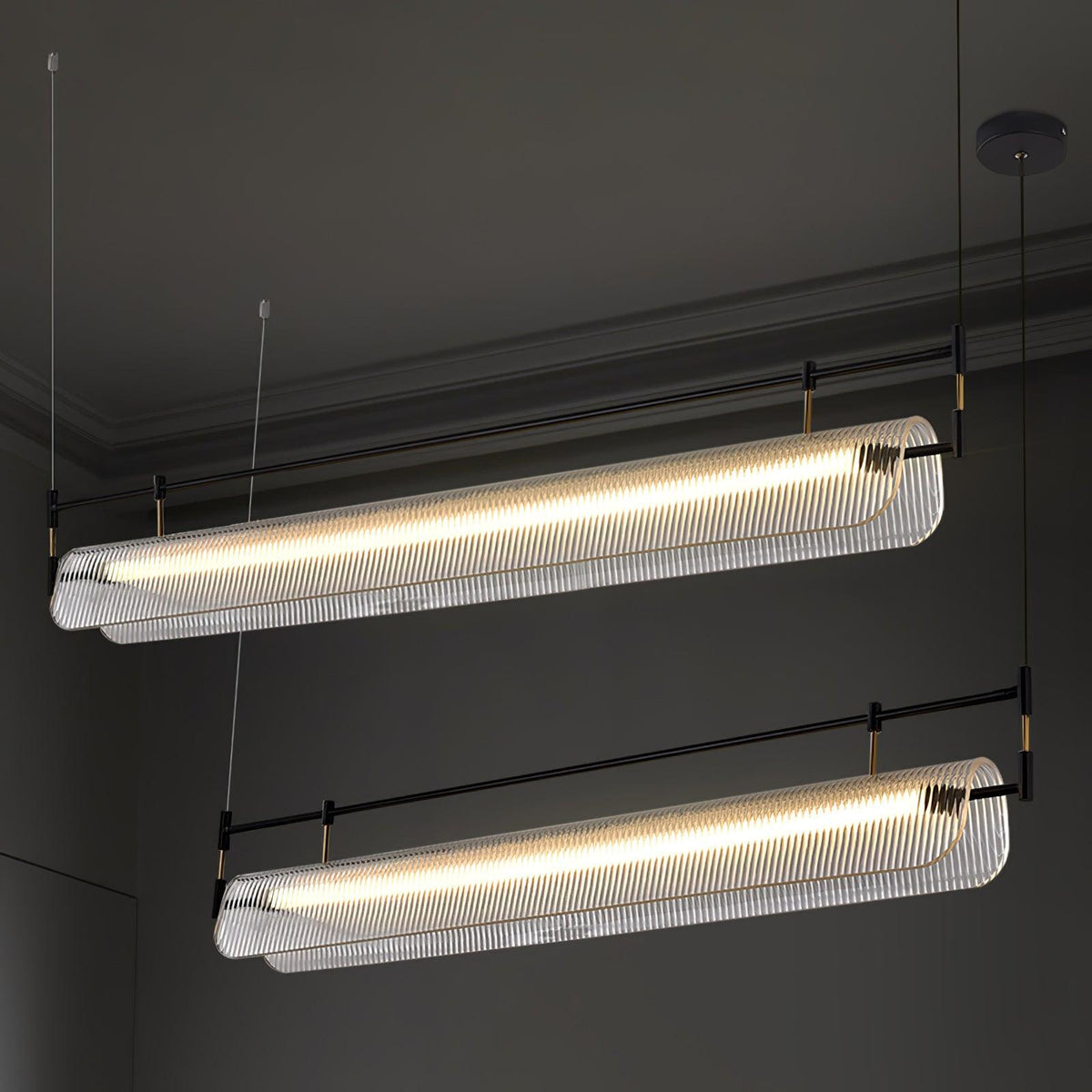 Linear Strip Chandelier - view 17