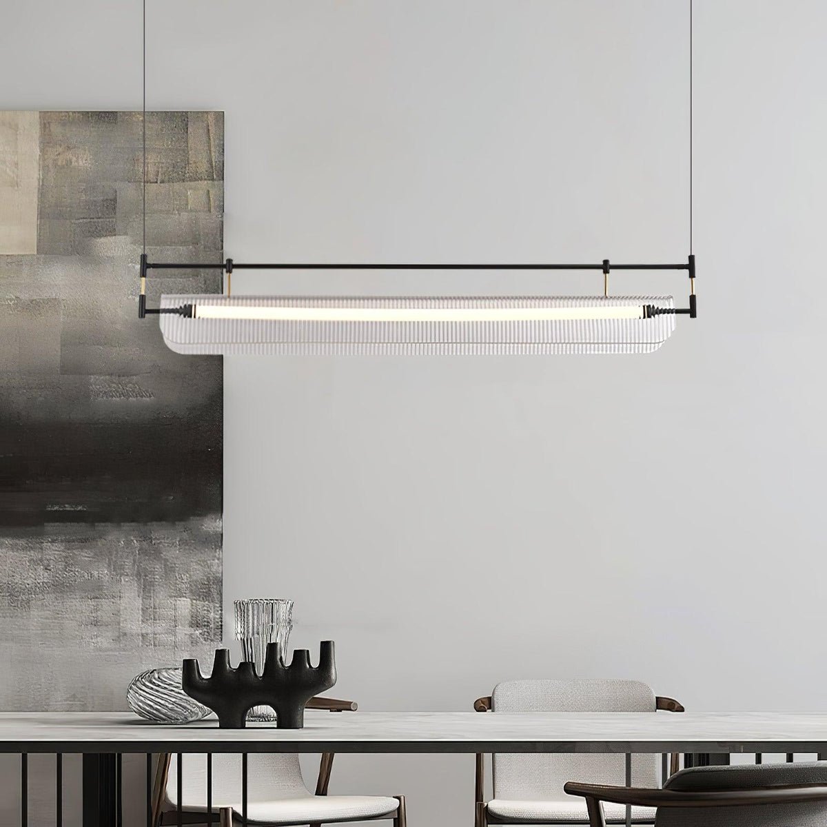 Linear Strip Chandelier - view 2