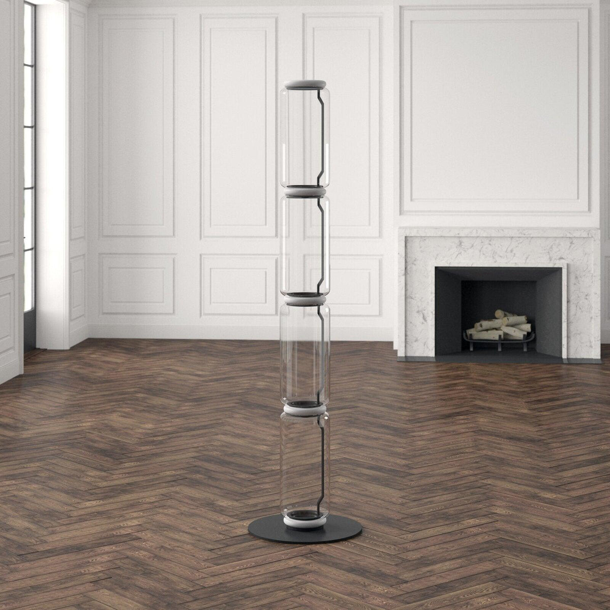 Bamboo Glass Floor Lamp - view 29