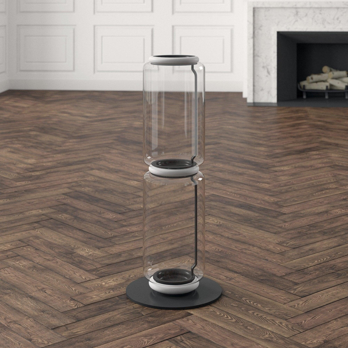 Bamboo Glass Floor Lamp - view 28