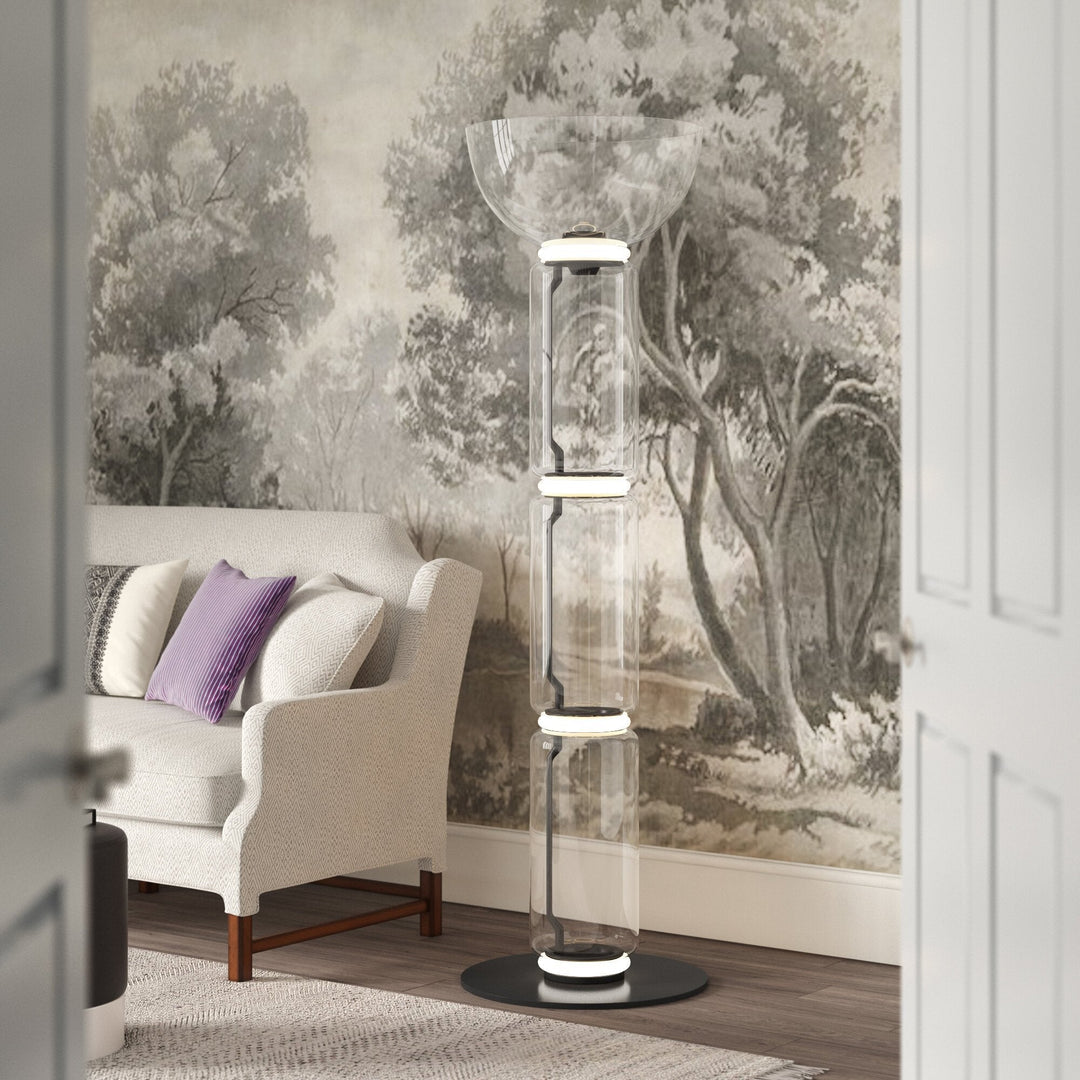 Bamboo Glass Floor Lamp - view 70