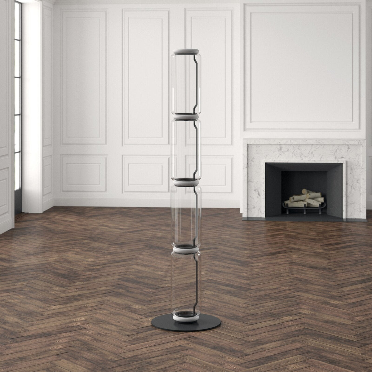 Bamboo Glass Floor Lamp - view 71