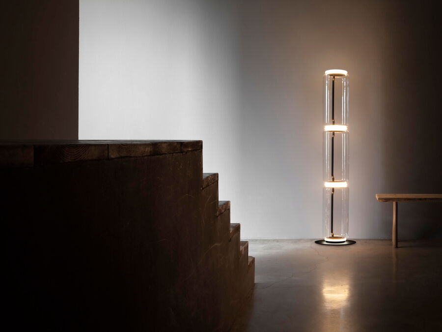Bamboo Glass Floor Lamp - view 66