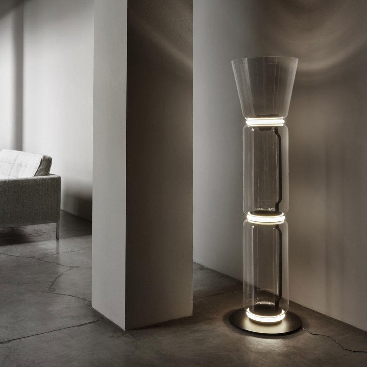 Bamboo Glass Floor Lamp - view 67