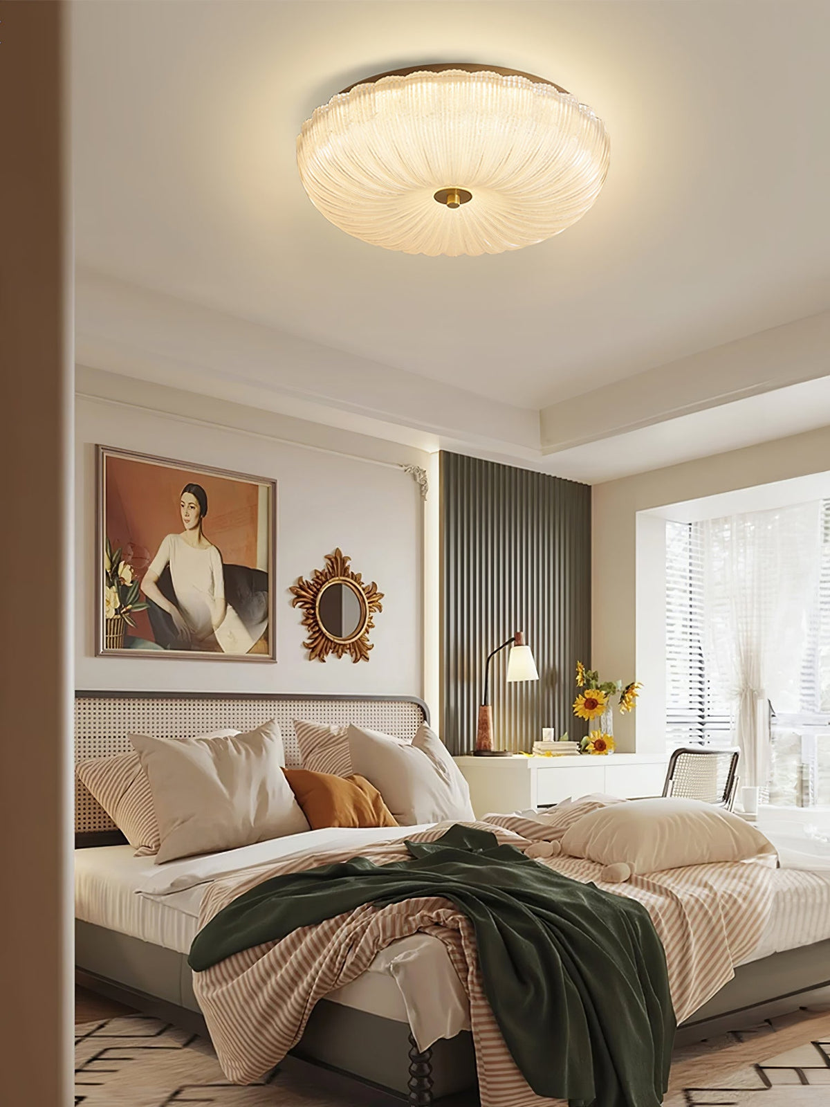 Ripple Glass Ceiling Light