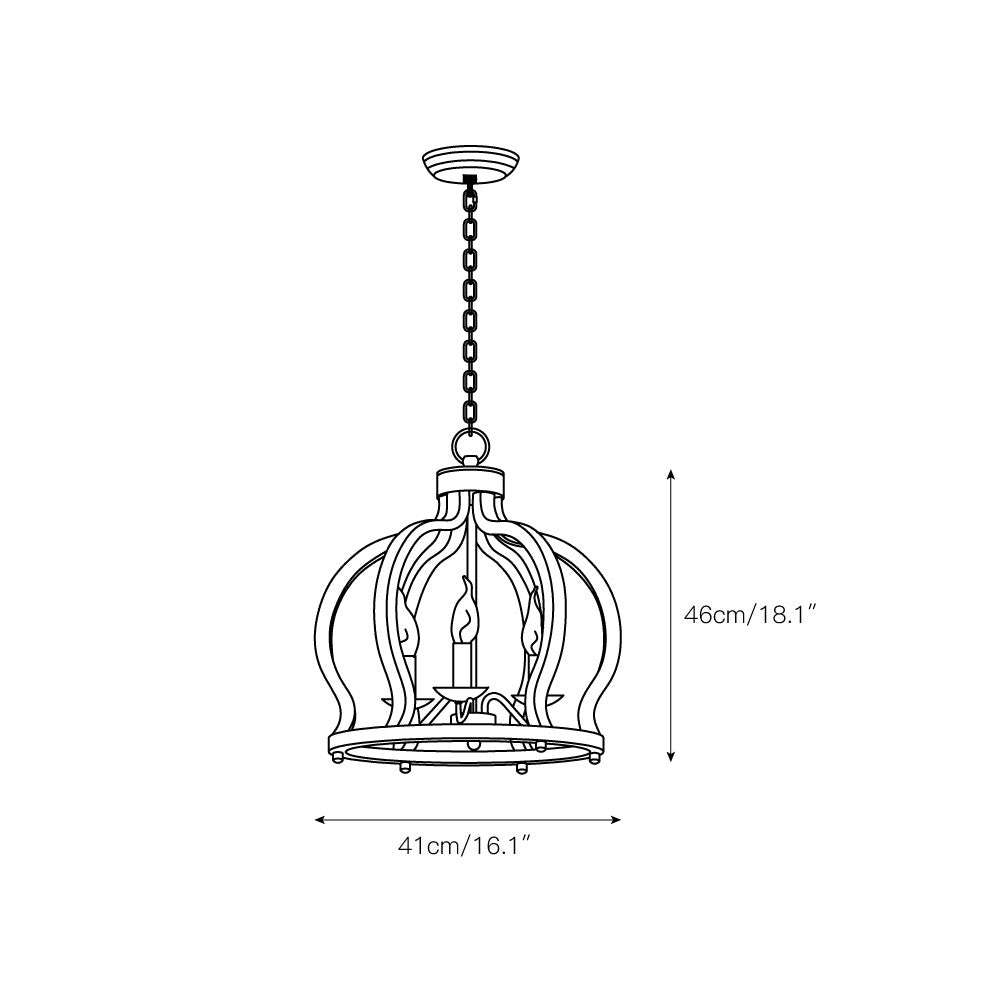 Oaks Aura Farmhouse Pendant Lamp - view 3