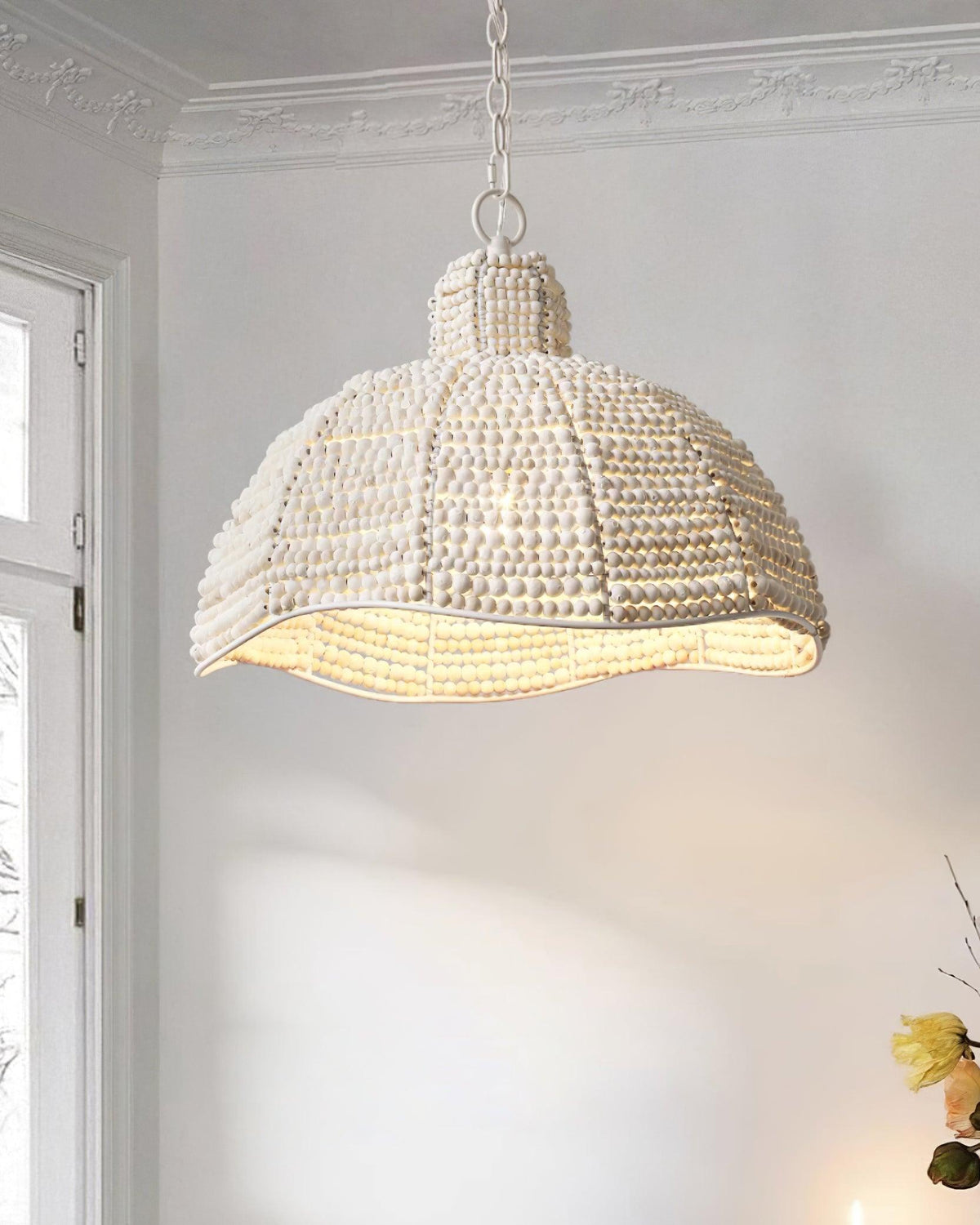 Obispo Wood Beads Pendant Lamp - view 10