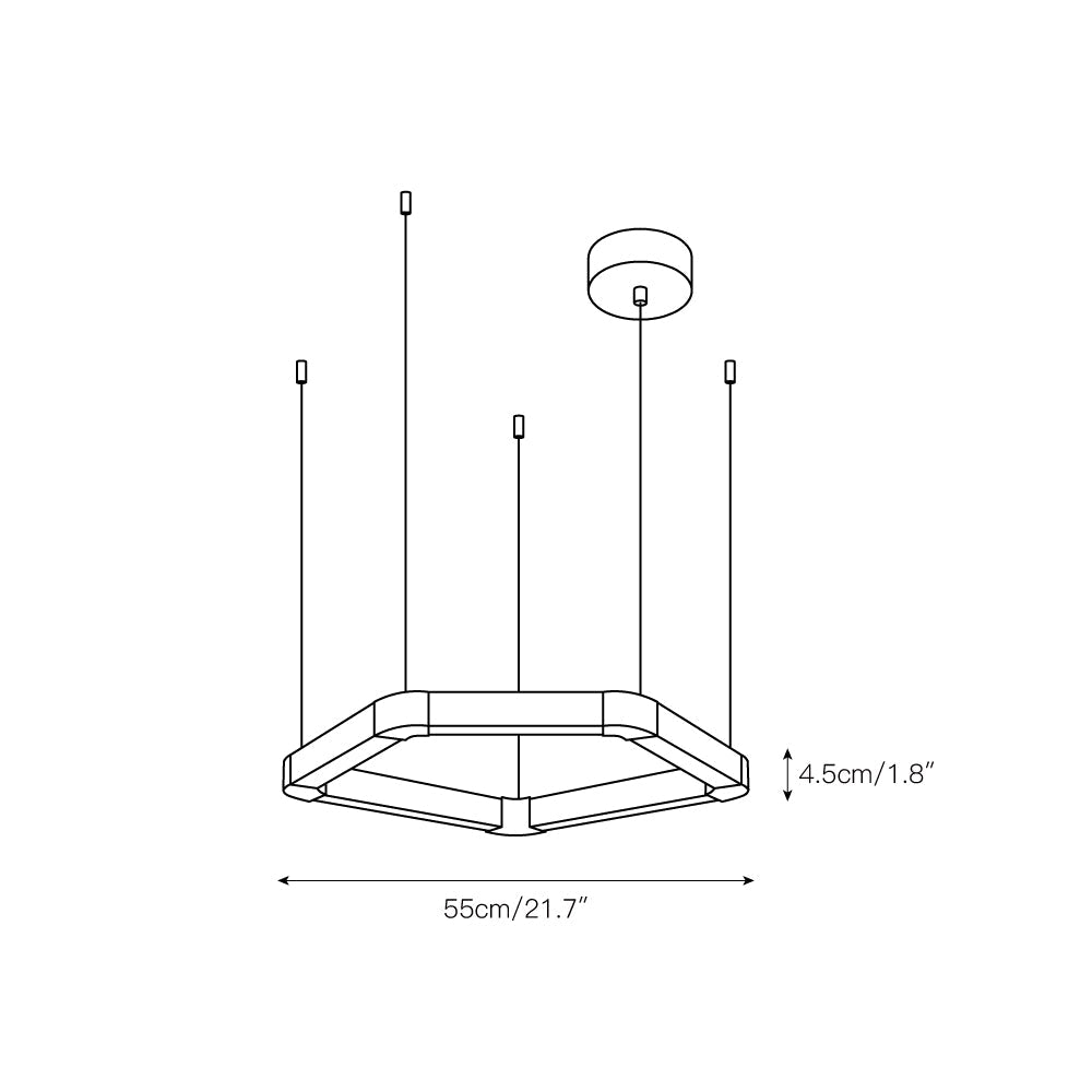 Ola Single Ring Chandelier - view 3