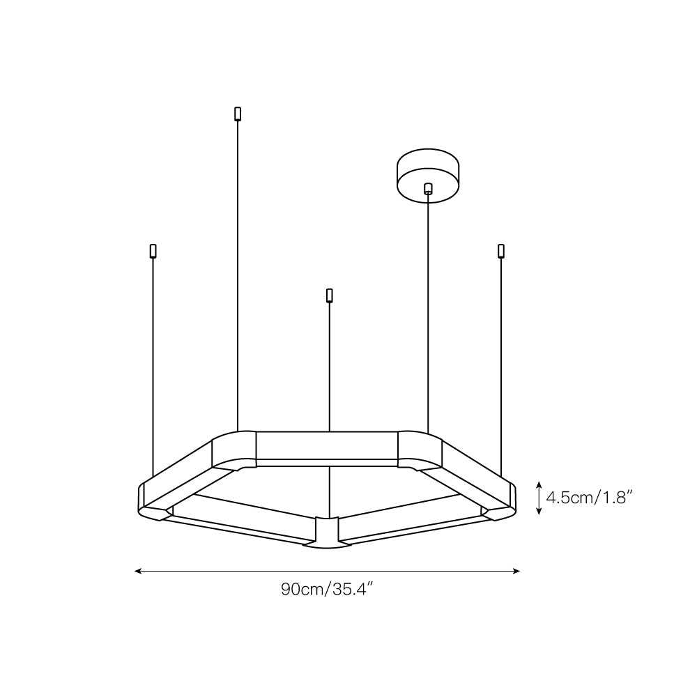 Ola Single Ring Chandelier - view 5