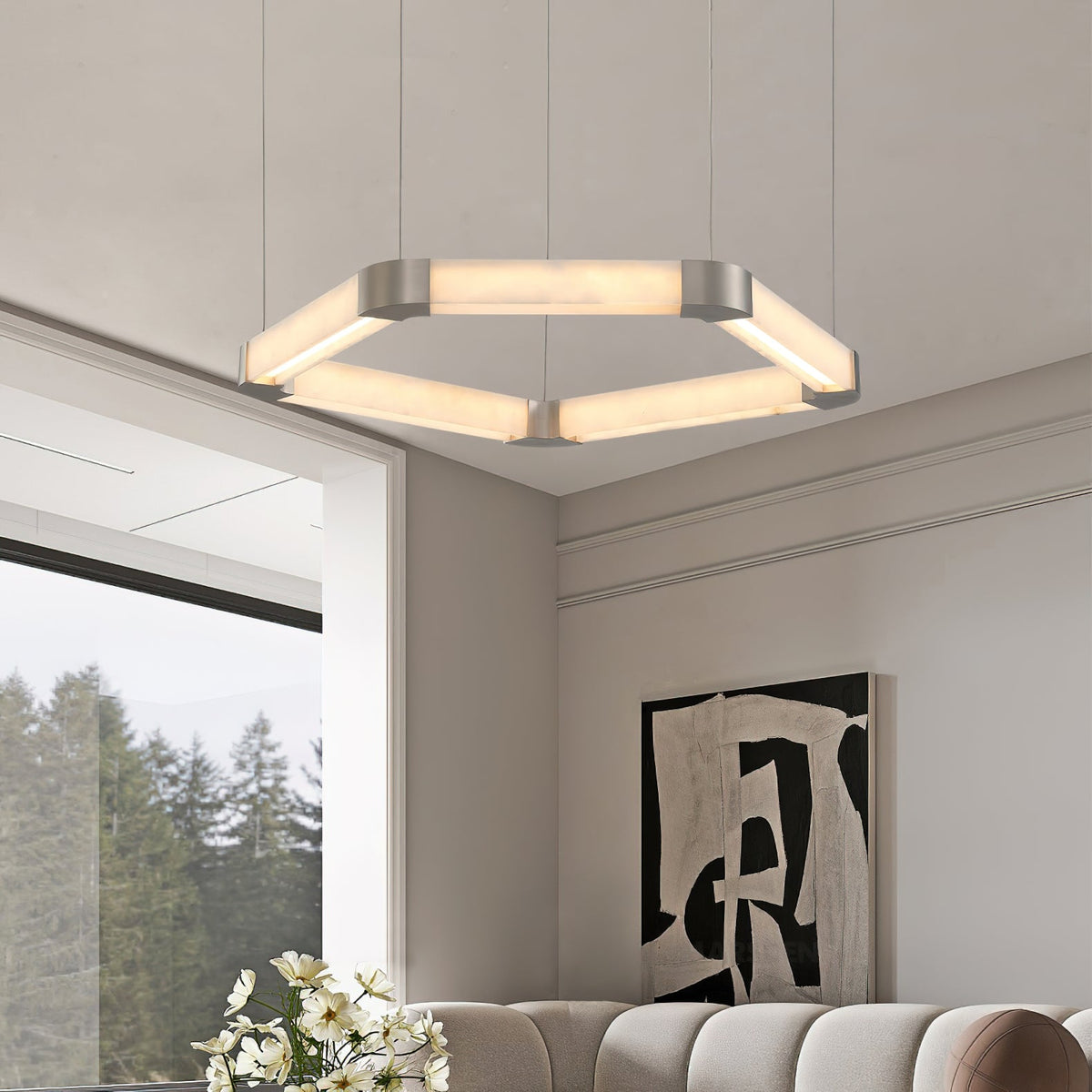 Ola Single Ring Chandelier - view 2