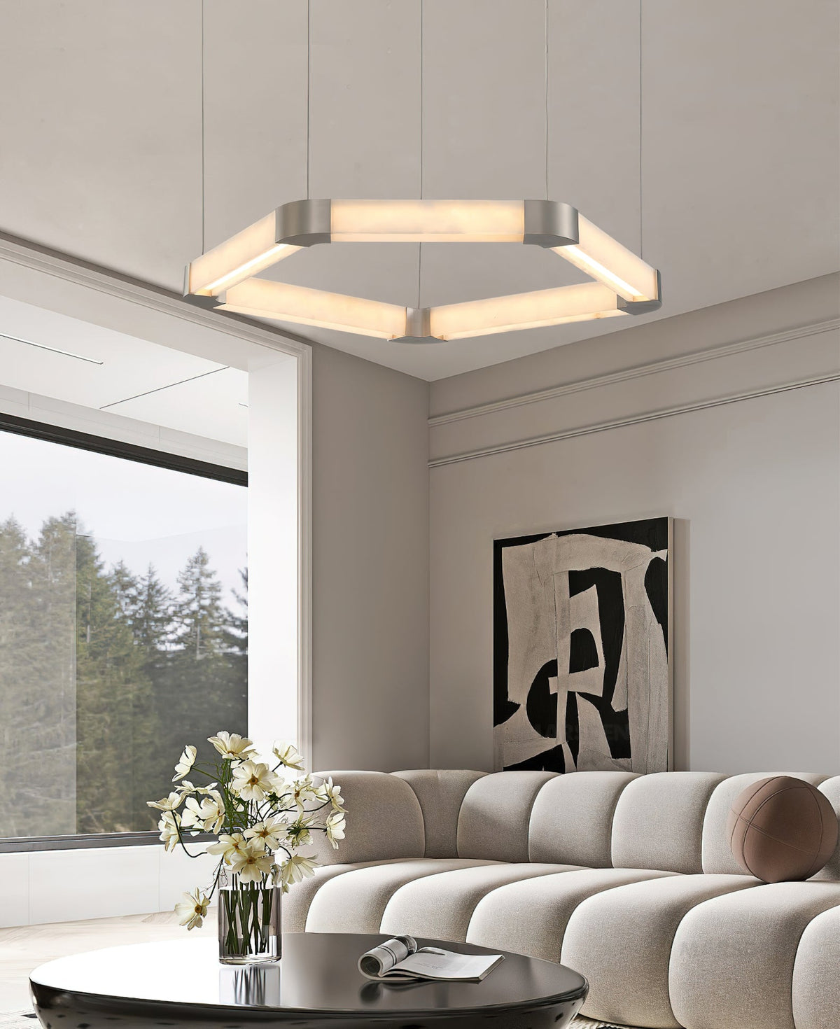 Ola Single Ring Chandelier - view 9