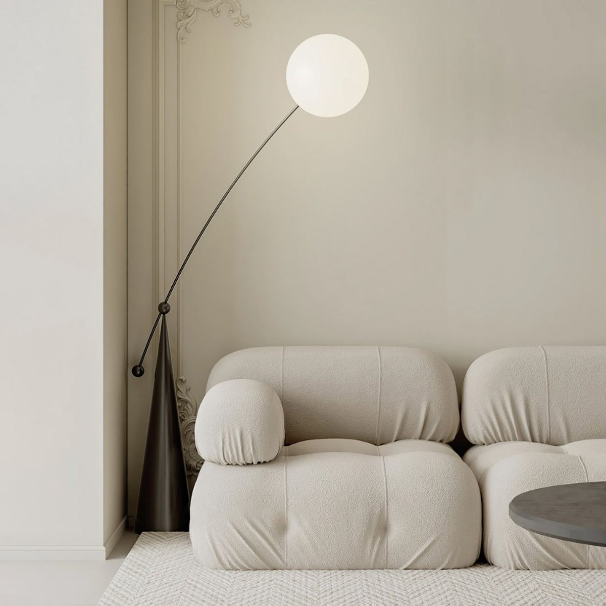 Opal Arc Floor Lamp - view 3